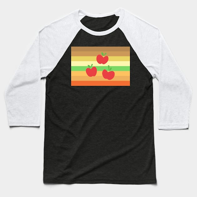 Apple Pride Baseball T-Shirt by philliopublius